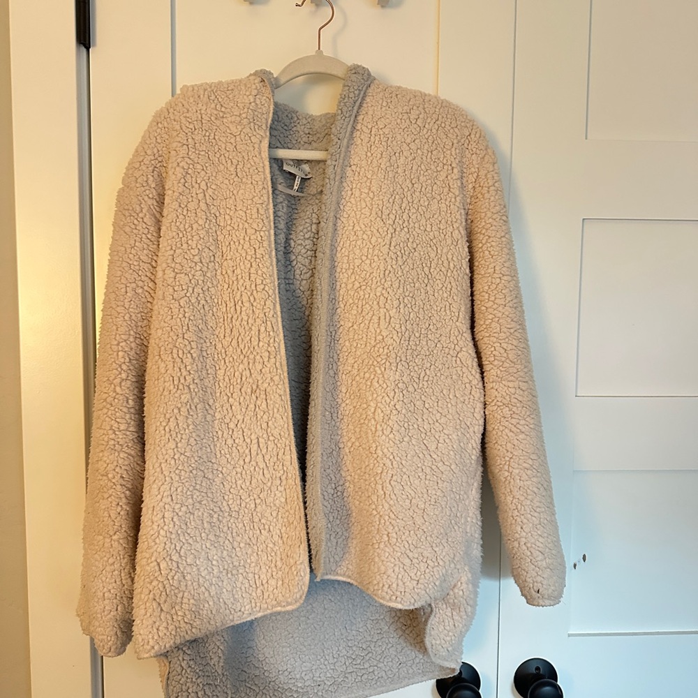 Urban Outfitters Cozy Pastel Pink and Blue Sherpa Jacket